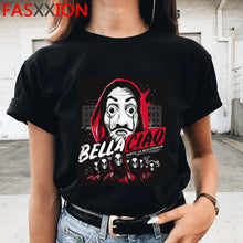 Load image into Gallery viewer, Neue Geld Heist Coole T-shirt Männer La Casa De Papel Harajuku T-shirt Haus von Papier Grafik T-shirt Bella Ciao Hüfte hop Top Tees Männlichen