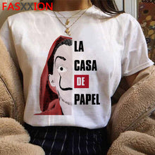 Load image into Gallery viewer, Neue Geld Heist Coole T-shirt Männer La Casa De Papel Harajuku T-shirt Haus von Papier Grafik T-shirt Bella Ciao Hüfte hop Top Tees Männlichen