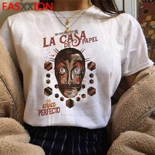 Load image into Gallery viewer, Neue Geld Heist Coole T-shirt Männer La Casa De Papel Harajuku T-shirt Haus von Papier Grafik T-shirt Bella Ciao Hüfte hop Top Tees Männlichen