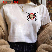Load image into Gallery viewer, Neue Geld Heist Coole T-shirt Männer La Casa De Papel Harajuku T-shirt Haus von Papier Grafik T-shirt Bella Ciao Hüfte hop Top Tees Männlichen