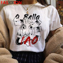 Load image into Gallery viewer, Neue Geld Heist Coole T-shirt Männer La Casa De Papel Harajuku T-shirt Haus von Papier Grafik T-shirt Bella Ciao Hüfte hop Top Tees Männlichen