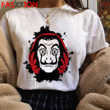 Load image into Gallery viewer, Neue Geld Heist Coole T-shirt Männer La Casa De Papel Harajuku T-shirt Haus von Papier Grafik T-shirt Bella Ciao Hüfte hop Top Tees Männlichen
