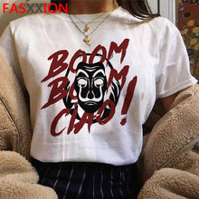 Load image into Gallery viewer, Neue Geld Heist Coole T-shirt Männer La Casa De Papel Harajuku T-shirt Haus von Papier Grafik T-shirt Bella Ciao Hüfte hop Top Tees Männlichen
