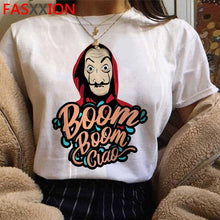 Load image into Gallery viewer, Neue Geld Heist Coole T-shirt Männer La Casa De Papel Harajuku T-shirt Haus von Papier Grafik T-shirt Bella Ciao Hüfte hop Top Tees Männlichen
